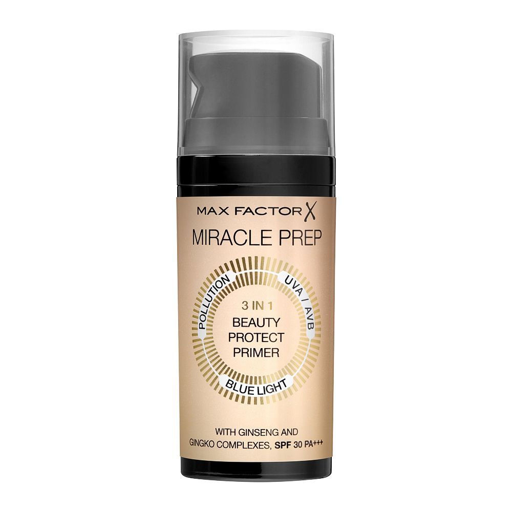 Max Factor Miracle Prep 3in1 Beauty Protect Primer, Blue Light