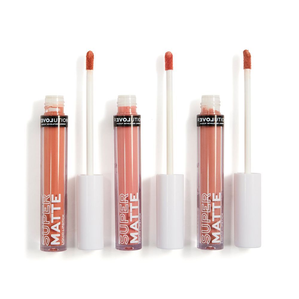 Makeup Revolution Super Matte Liquid Lip Set, Blush