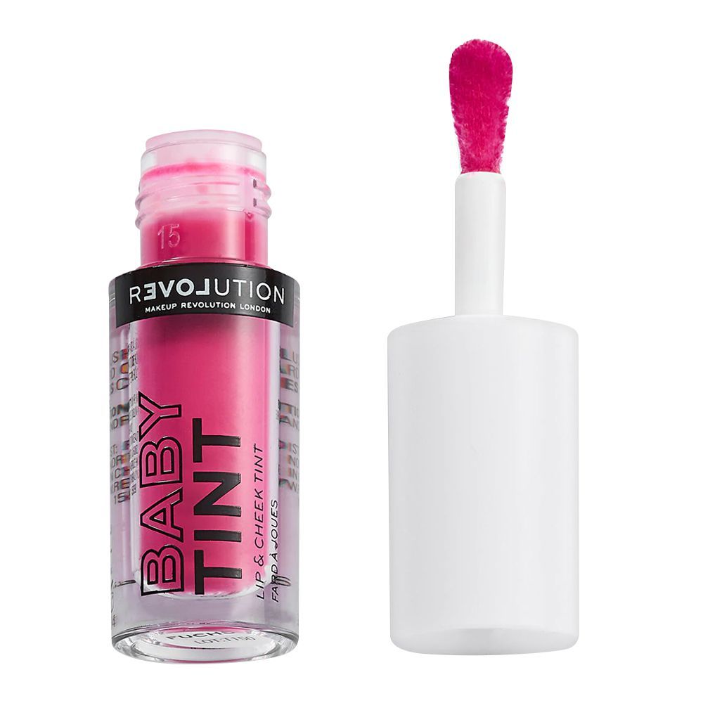 Makeup Revolution Baby Tint Lip & Cheek Tint, Fuchsia