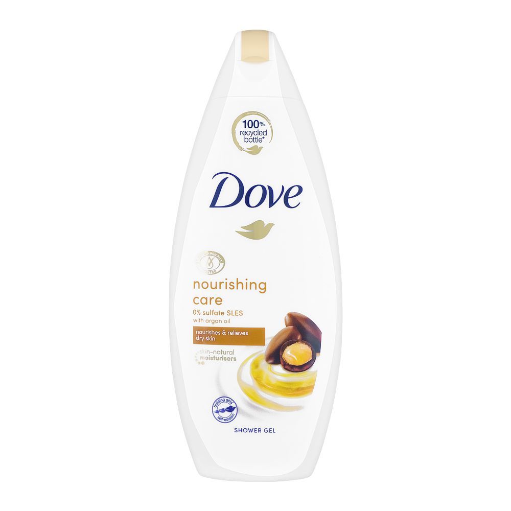 Dove Nourishing Care Argan Oil, 0% Sulfate SLES Body Wash, 250ml