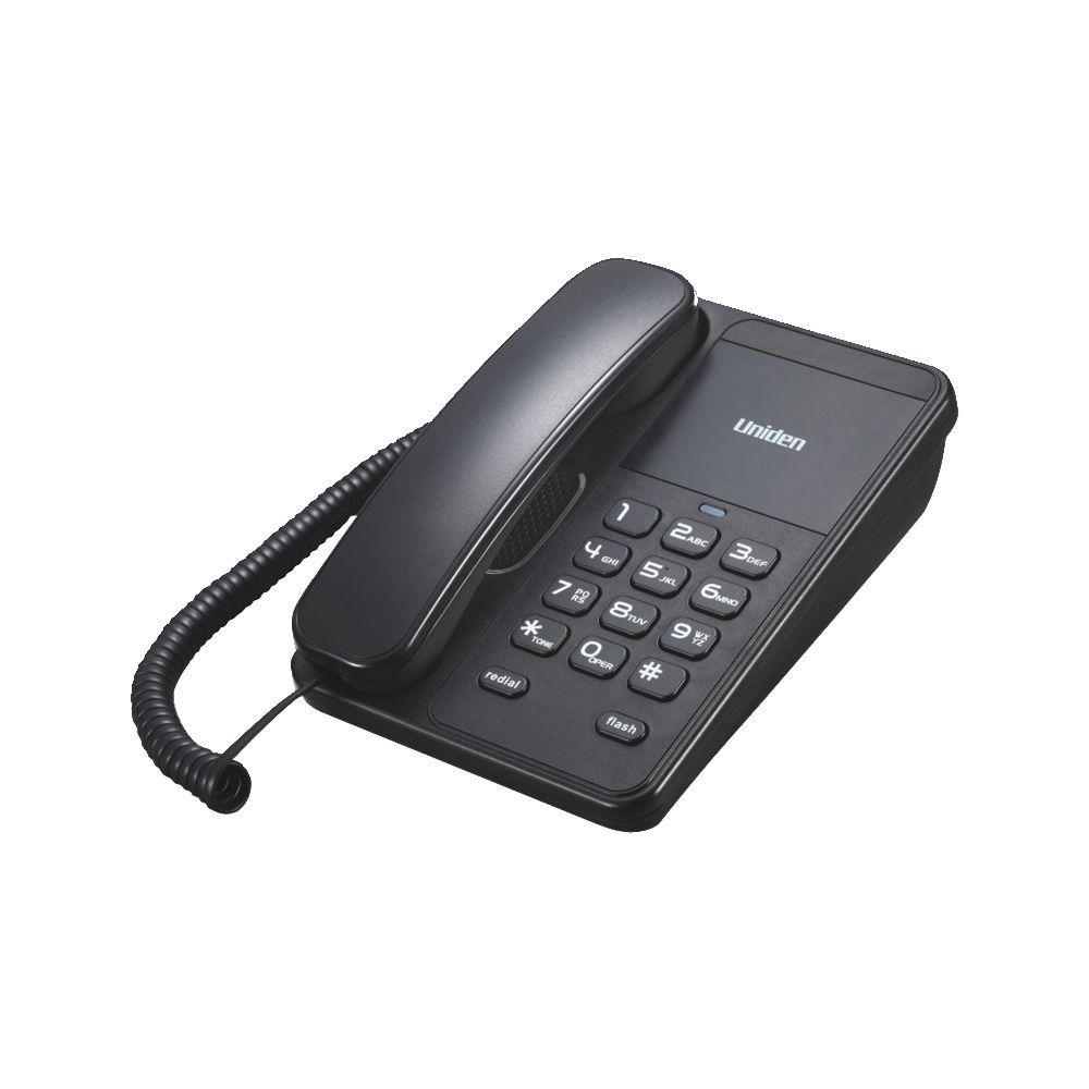 Uniden Basic Desktop Phone Black, AS7202