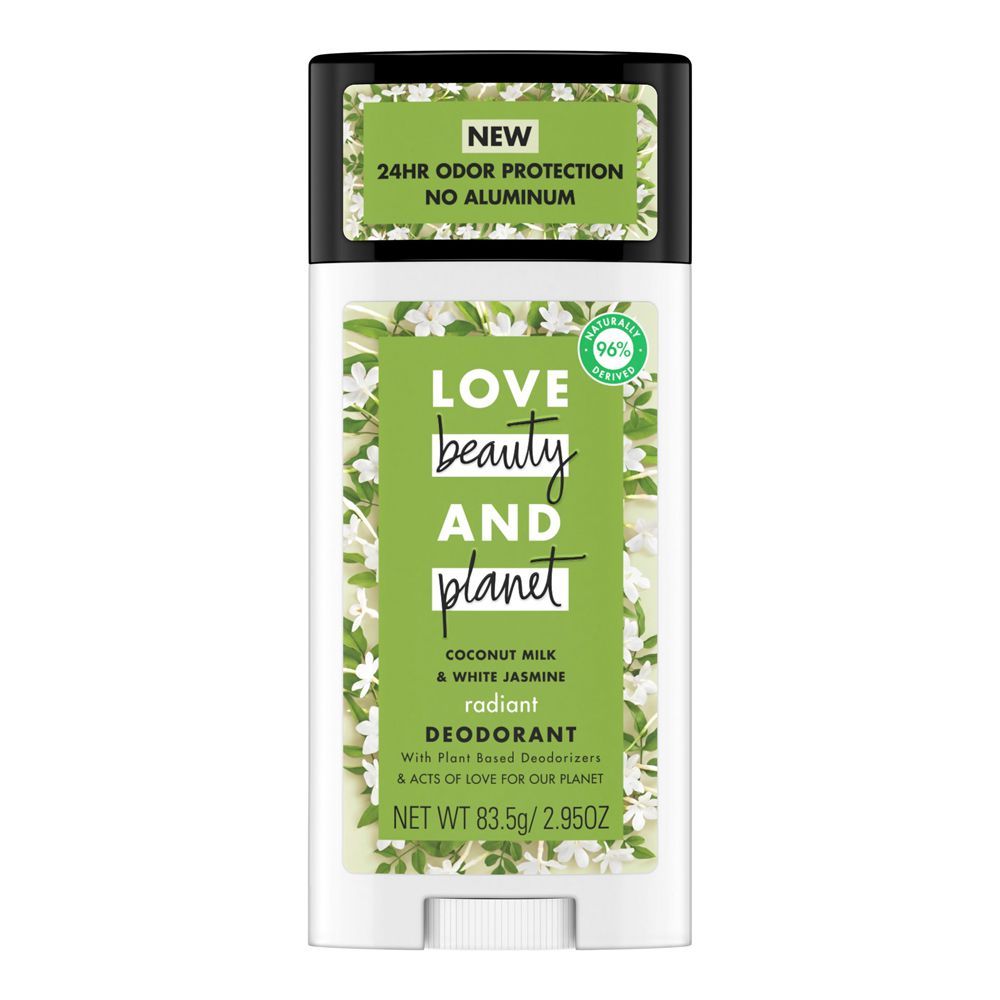 Love Beauty And Planet Coconut Oil & White Jasmine Deodorant Stick, 83.5g