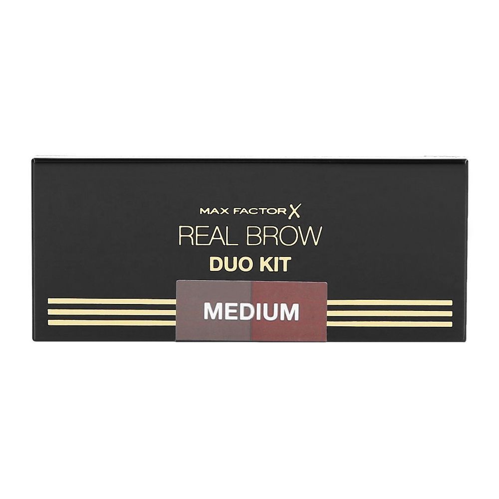 Max Factor Real Brow Duo Kit, 002 Medium