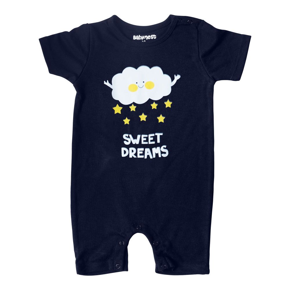 Baby Nest Half Romper Sweet Dreams, Blue