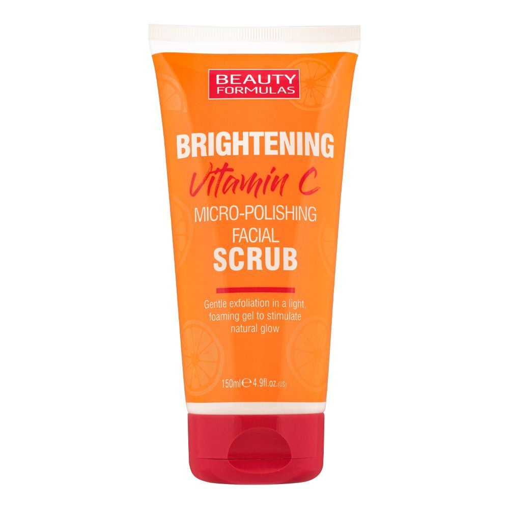 Beauty Formulas Brightening Vitamin C Micro-Polishing Facial Scrub, 150ml