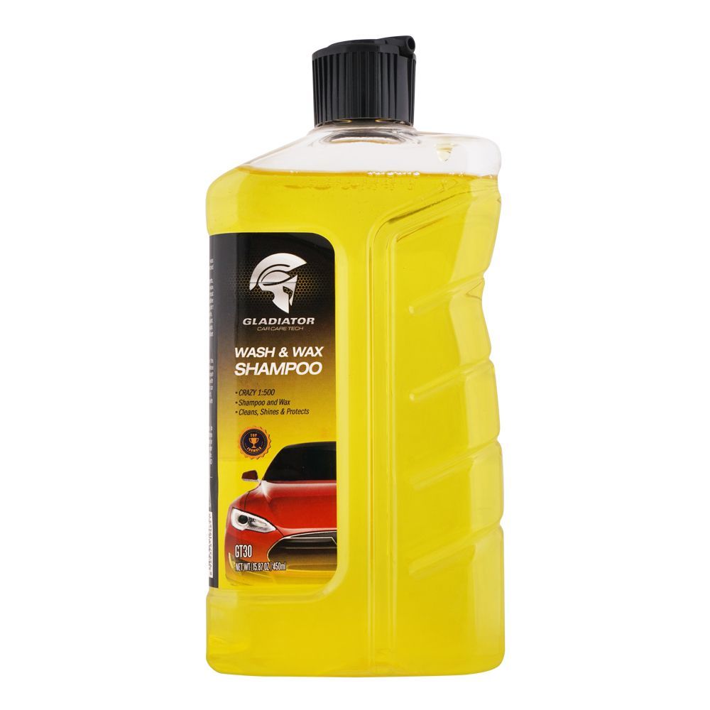 Gladiator Wash & Wax Car Shampoo 450ml, GT-30