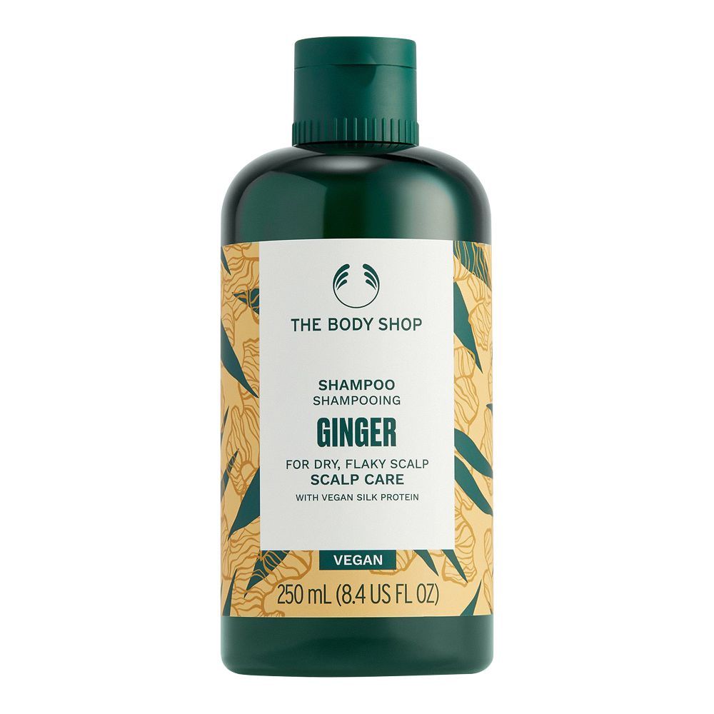 The Body Shop Ginger Anti-Dandruff Vegan Shampoo, For Dry/Flaky Scalp, 250ml