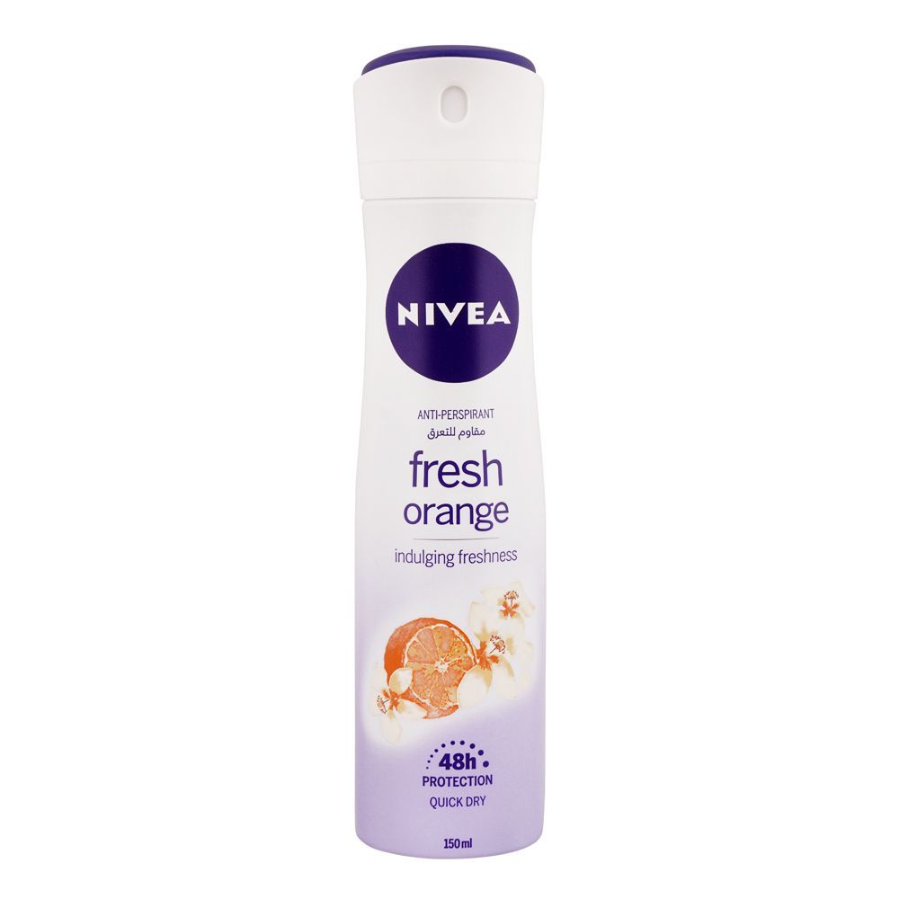 Nivea 48H Fresh Orange Anti-Perspirant Body Spray, 150ml