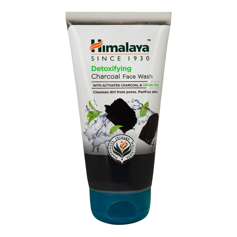 Himalaya Detoxifying Charcoal & Green Tea Face Wash, For Combination Skin Type, Cleanses Dirt From Pores & Purifies Skin, 150ml