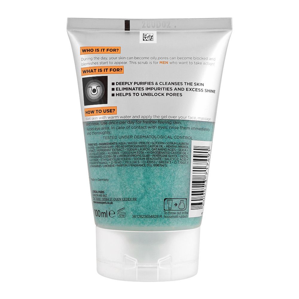 Purchase Loreal Men Expert Hydra Energetic Deep Exfoliating Face Scrub Daily Use 100ml Online