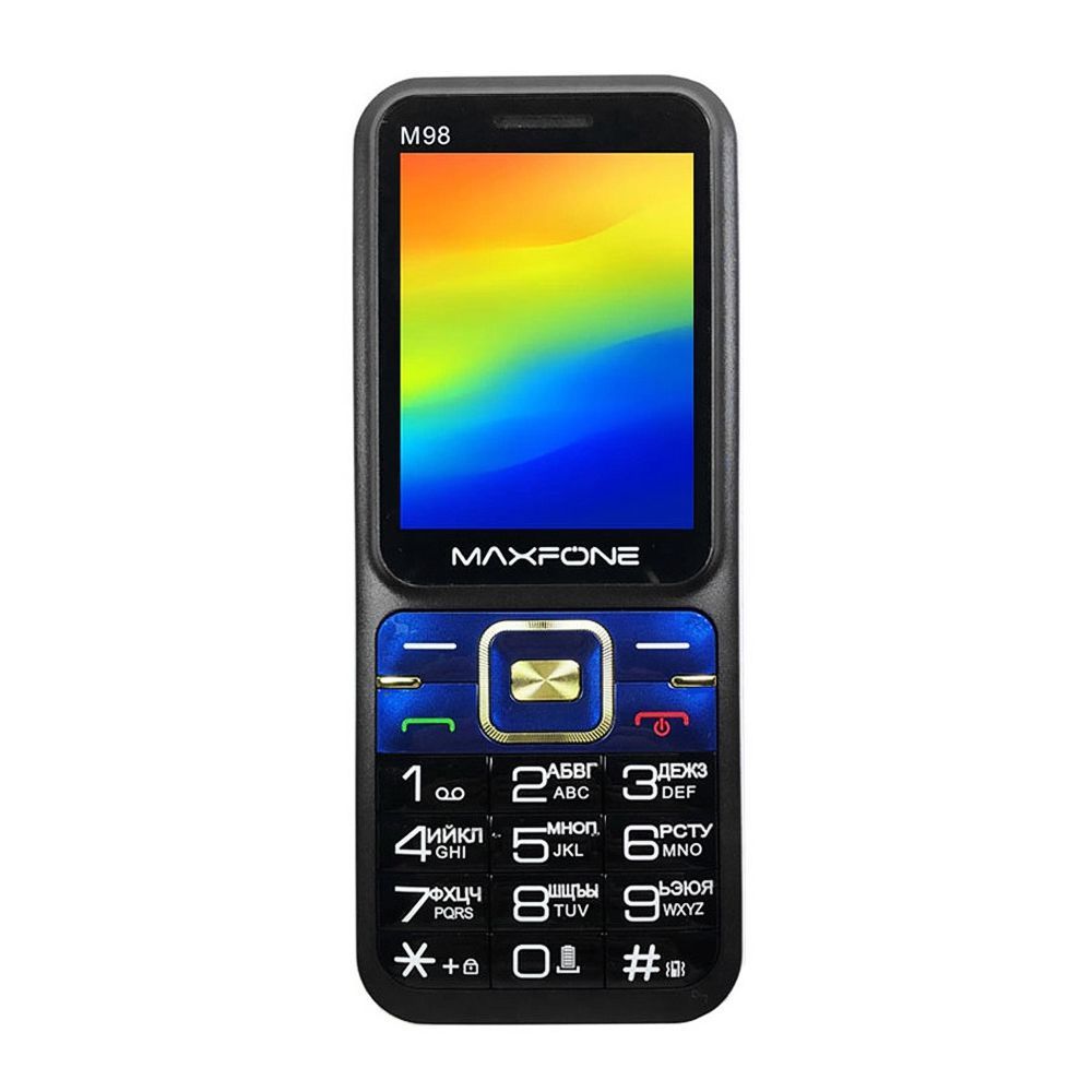 Maxfone M98 Black/Blue Mobile Phone