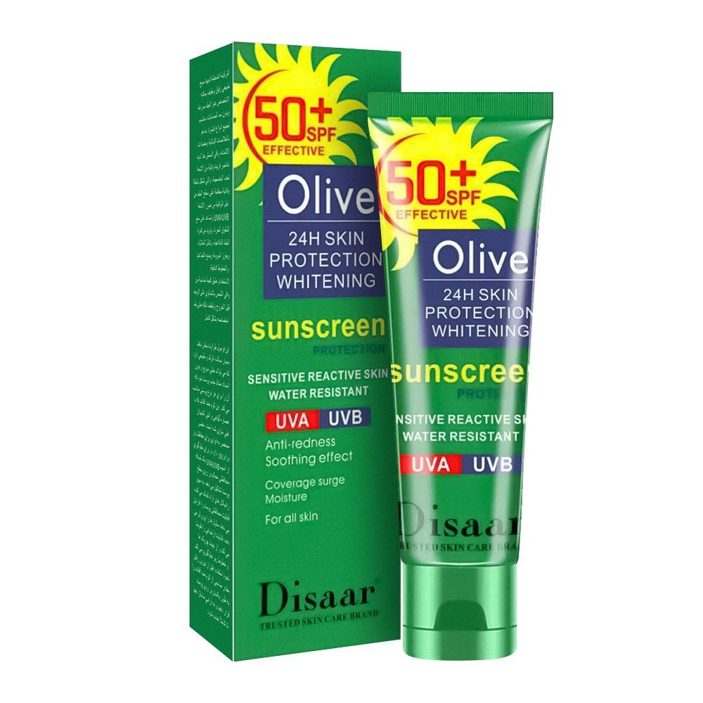 Disaar Olive Sunscreen, SPF50, 50g, DS51927