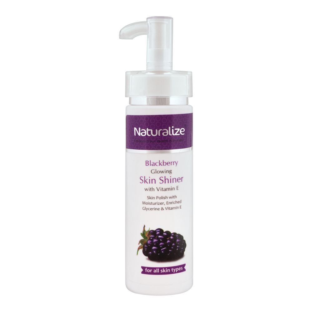 Naturalize Blackberry Glowing Vitamin E Skin Shiner, For All Skin Types, 175ml