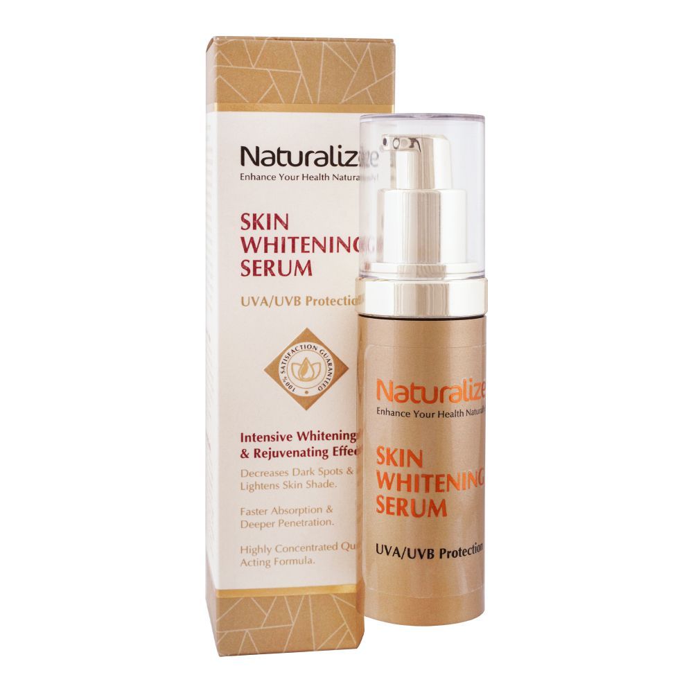 Naturalize UVA/UVB Protection Skin Whitening Serum, Intensive Whitening & Rejuvenating Effect, 50ml