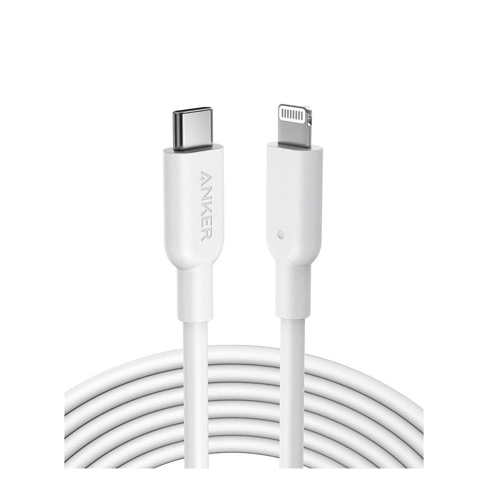 Anker Power Line III USB-C Cable With Lightning Connector, Made For iPhone, iPad, iPod, White