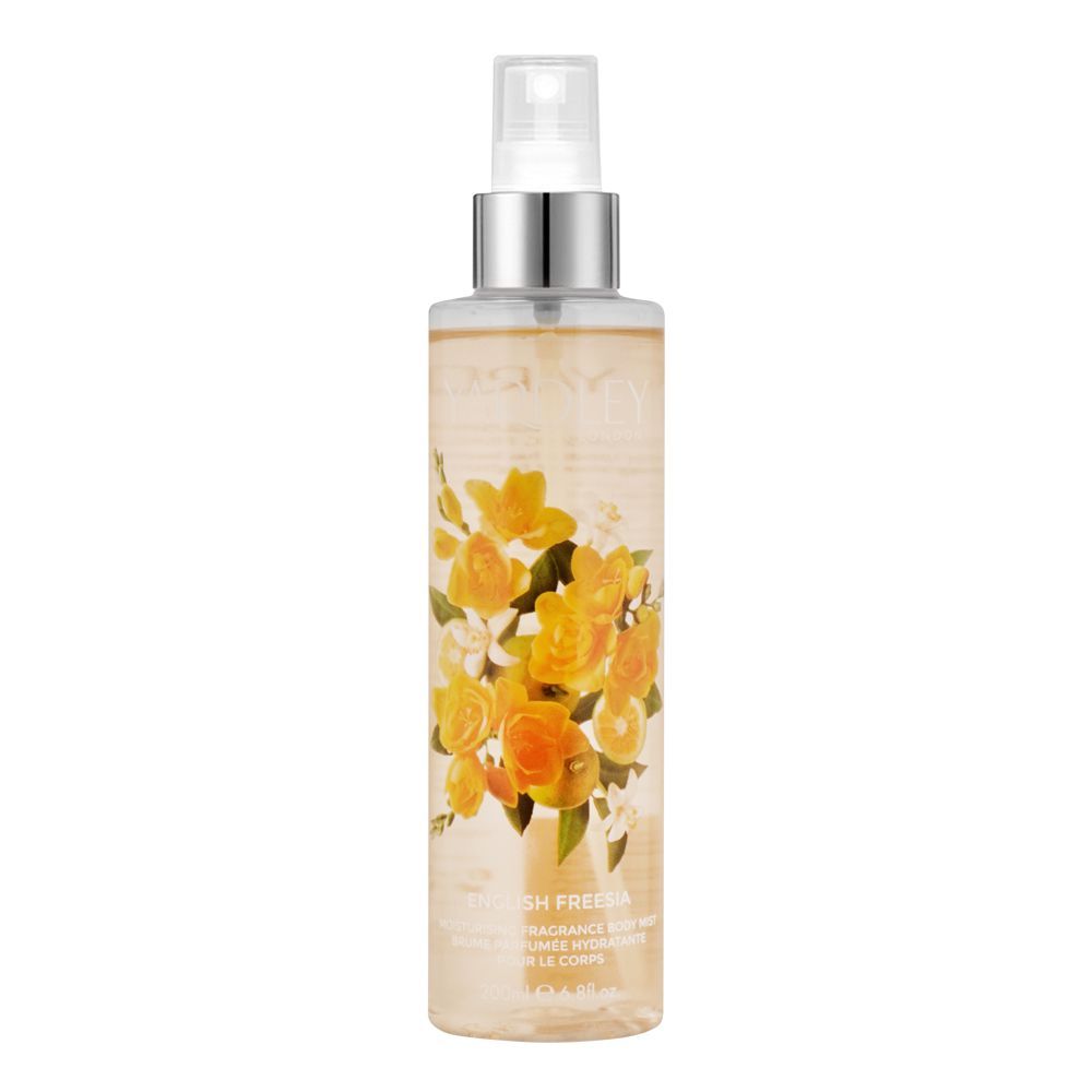 Yardley English Freesia Moisturising Fragrance Body Mist, 200ml