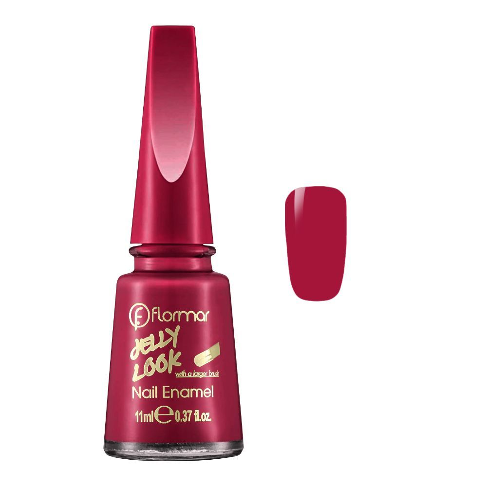 Flormar Jelly Look Nail Enamel, JL46, Cranberry Jam, 11ml