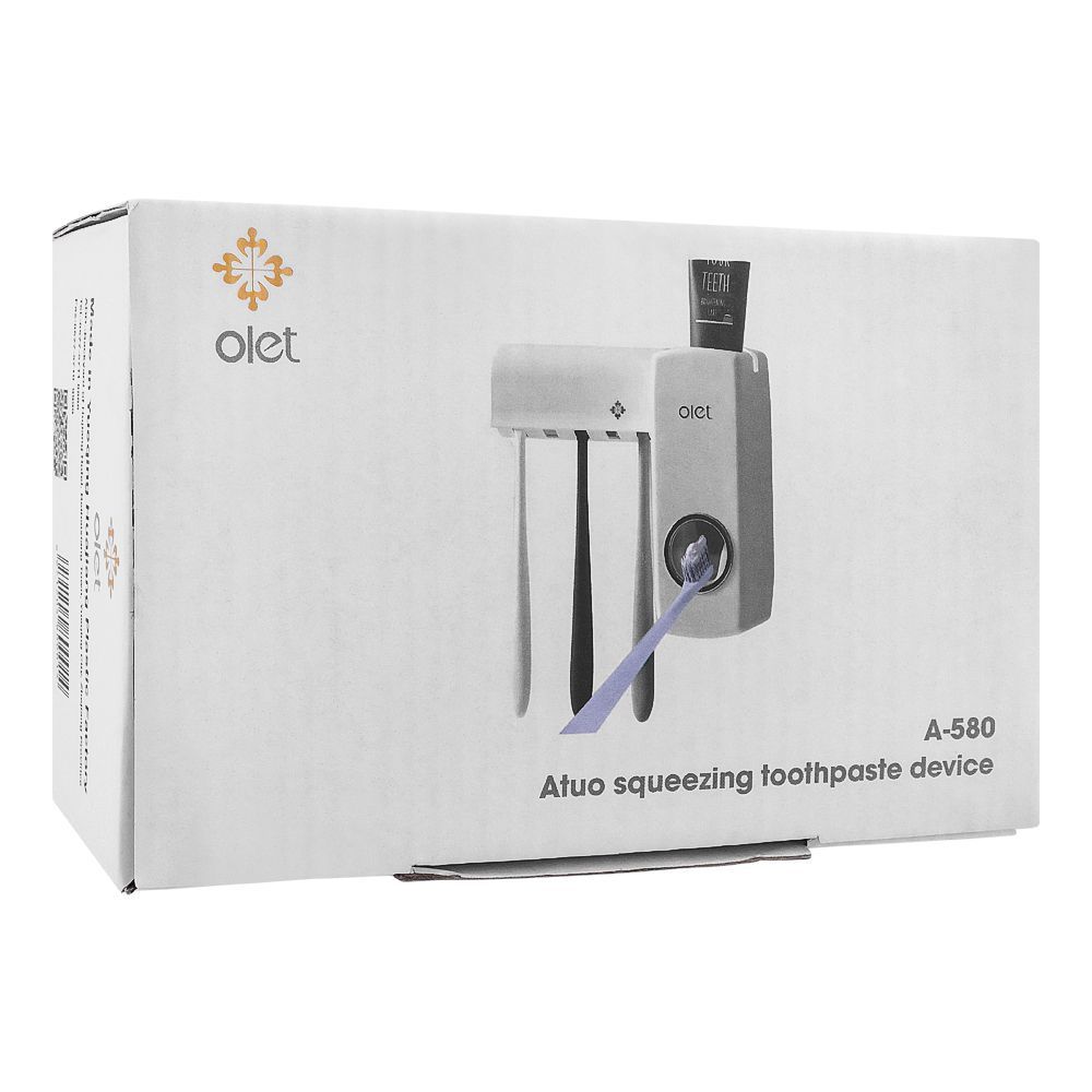 Olet Auto Squeezing Toothbrush Holder & Toothpaste Device, A-580