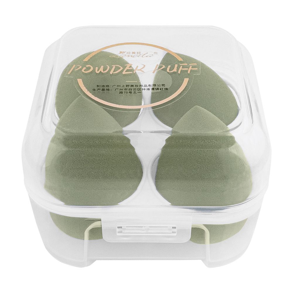 Lameila Powder Puff, Green, A80210-2, 4-Pack