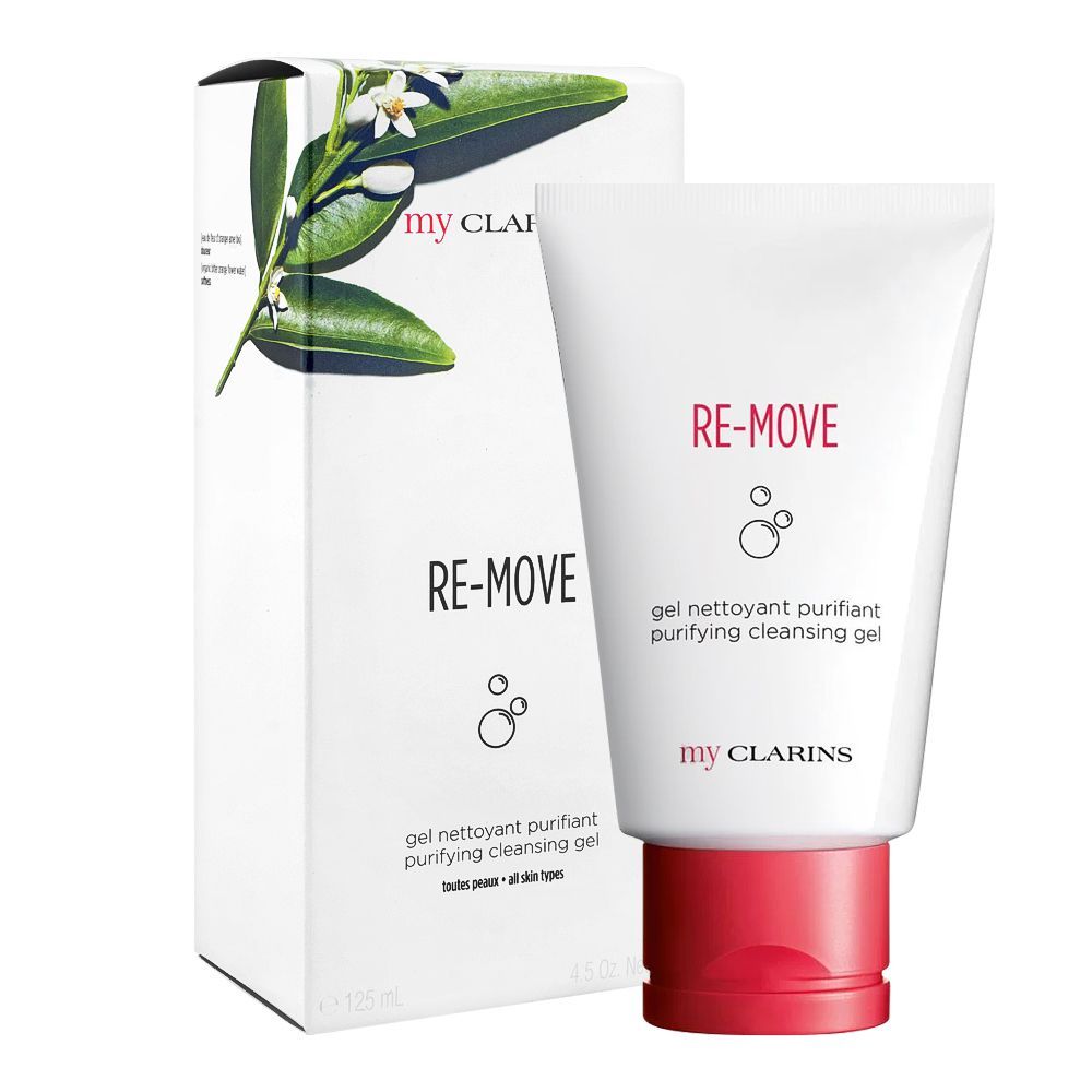 Clarins Paris My Clarins Re-Move Purifying Cleansing Gel, For All Skin Types, 125ml