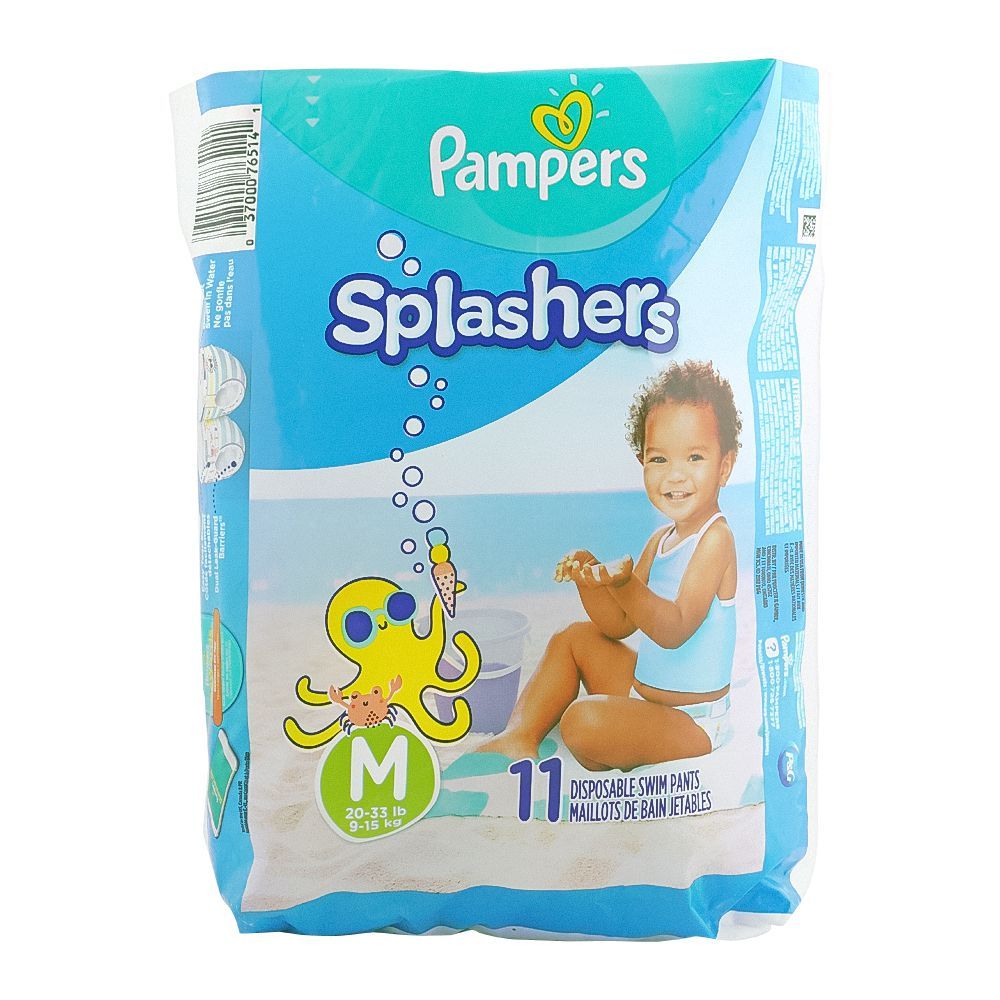 Pampers Splashers Swim Pants, M 9-15 KG, 11-Pack