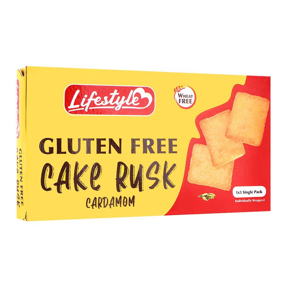 Lifestyle Gluten Free Cardamom Cake Rusk, 100g