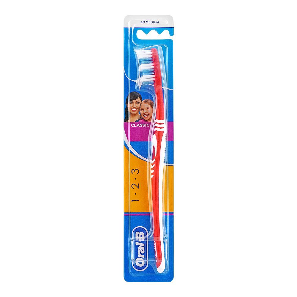 Oral-B 123 Classic Toothbrush, 40 Medium