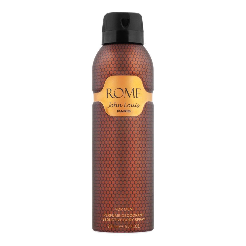 John Louis Paris Rome For Men Perfumed Deodorant Seductive Body Spray, 200ml