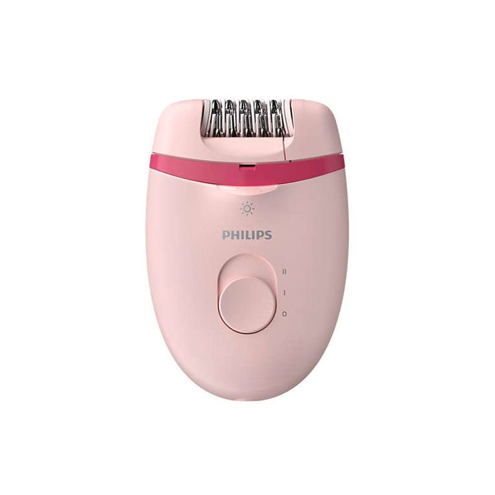 Philips 4000 Opti Light Epilator, Epilation Made Easy, Smooth Skin For Weeks, BRE285/00 Pink/Red