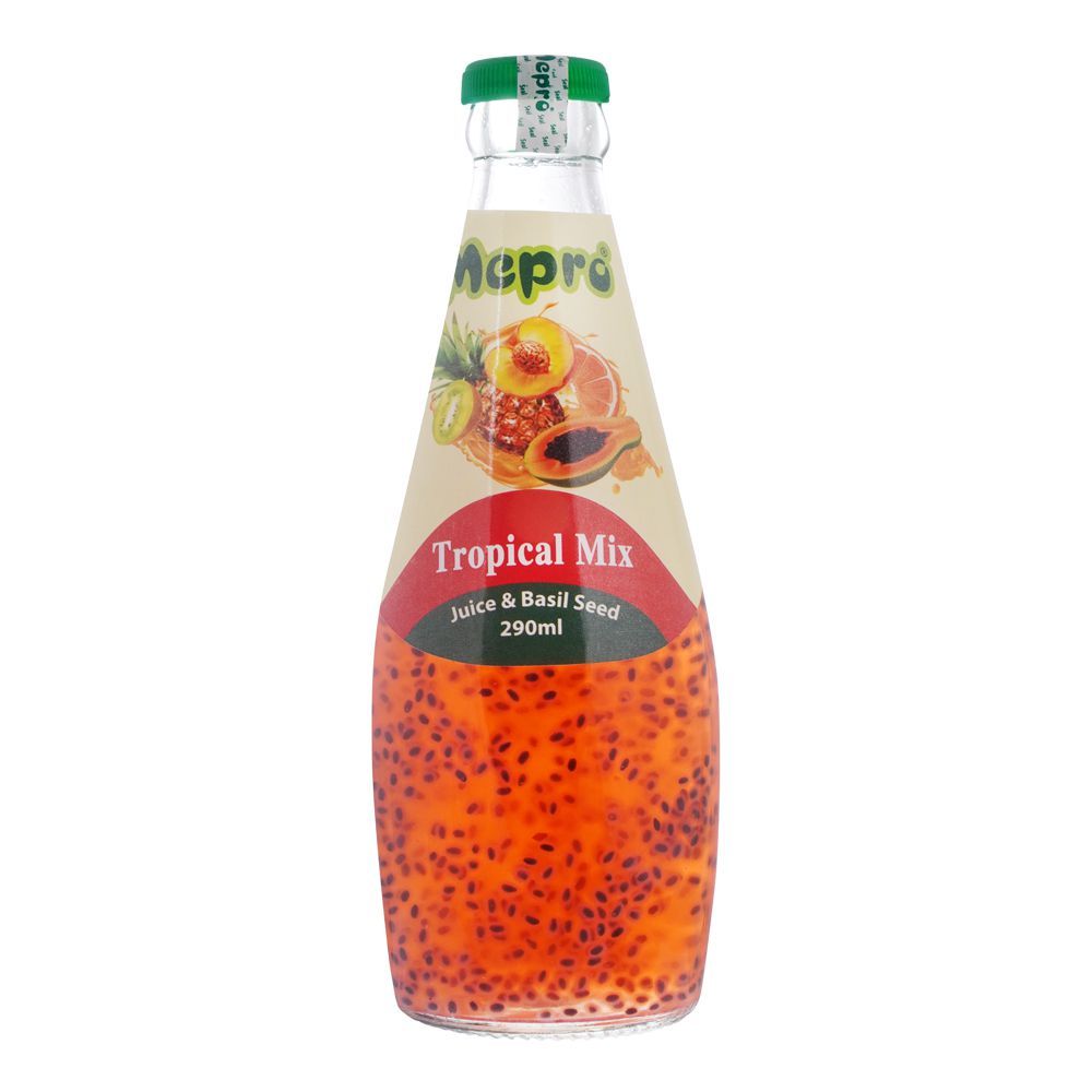 Mepro Tropical Mix Juice & Basil Seed Drink, 290ml