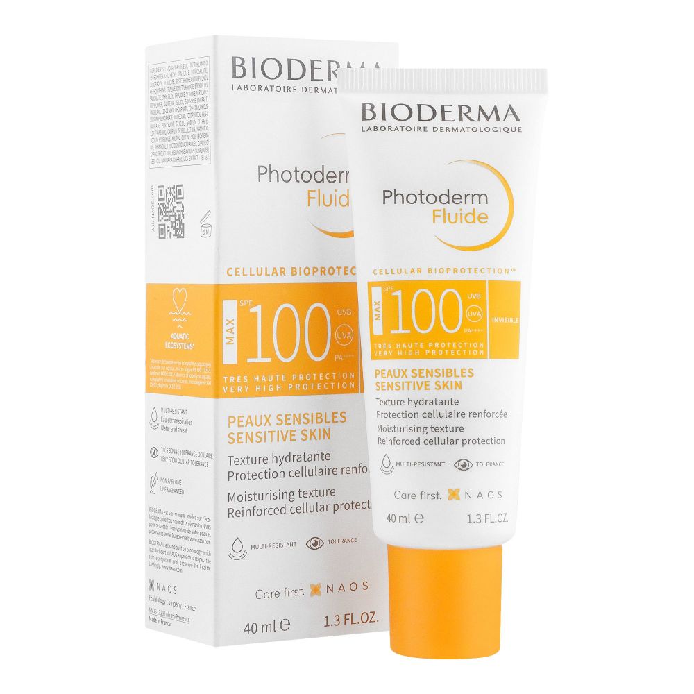 Bioderma Photoderm Fluide Max SPF100 Peaux Sensible Sensitive Skin, 40ml