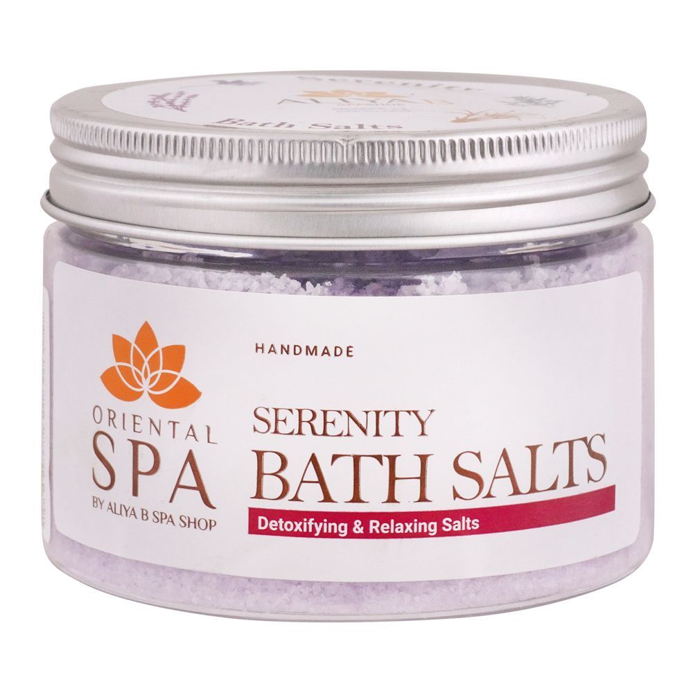 Aliya B Spa Shop Serenity Bath Salts, Detoxifying & Relaxing Soap, 300g