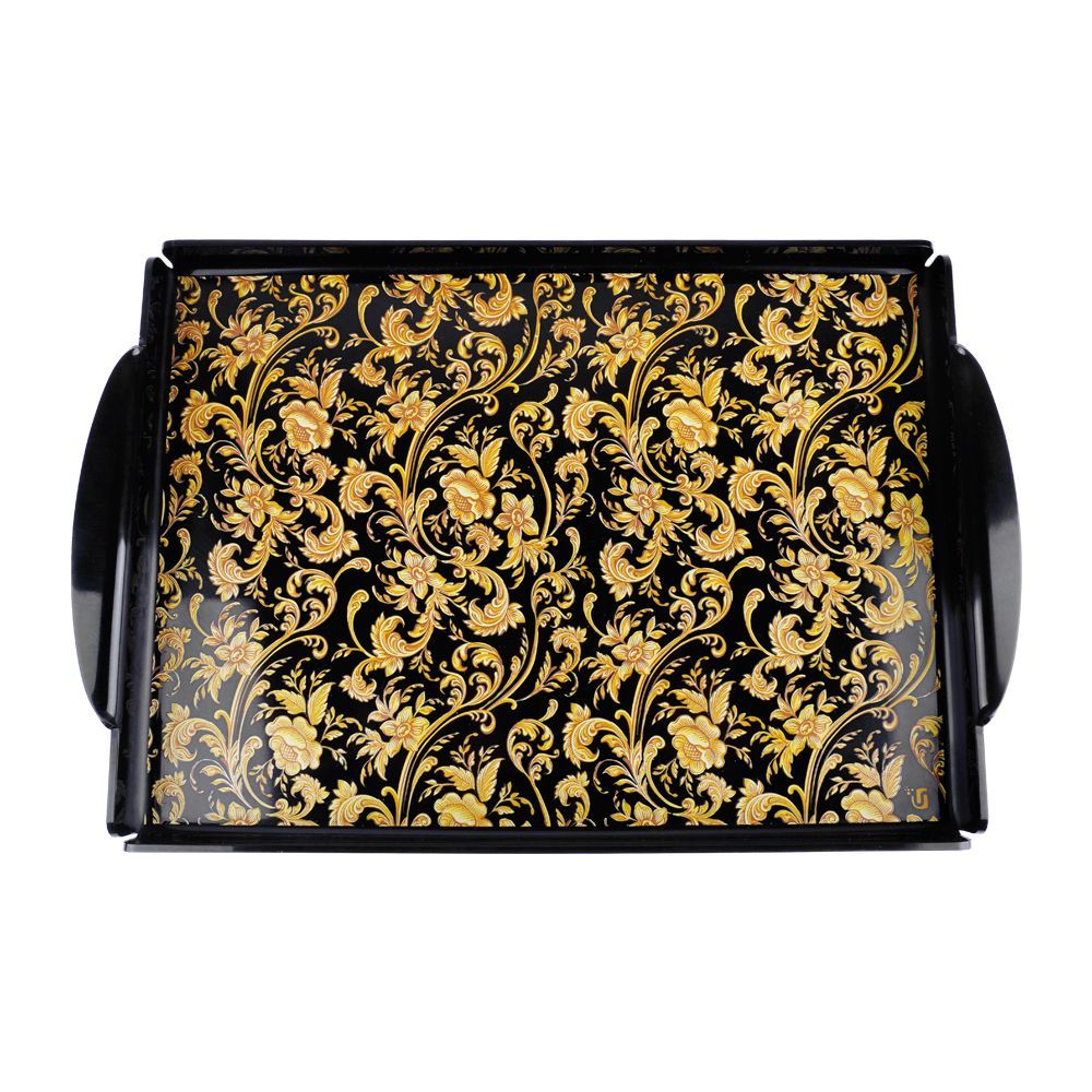 Urban Trends Magical Black Tray, Large, B-4