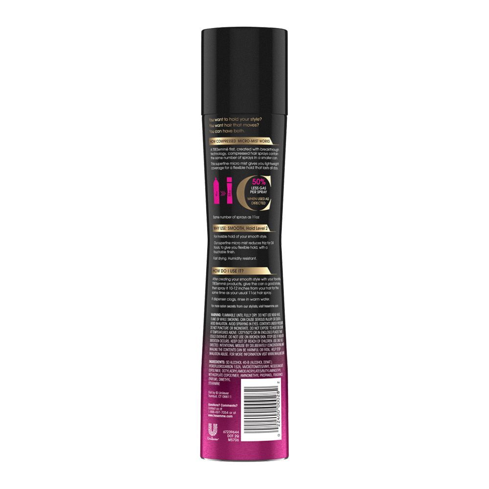 Order Tresemme Compressed Micro Mist Smooth Hold Level 2 Hair Spray 155g Online At Special