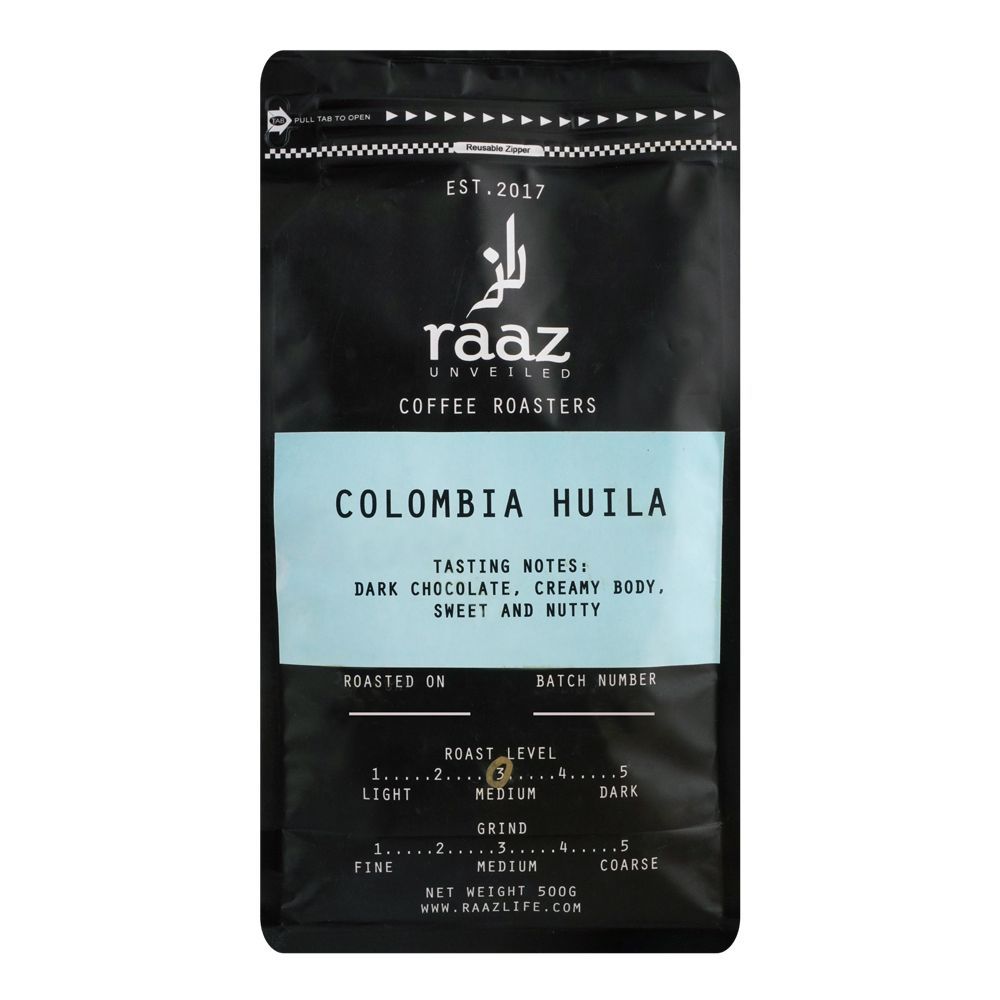 Raaz Coffee Roasters Colombia Huila, 500g