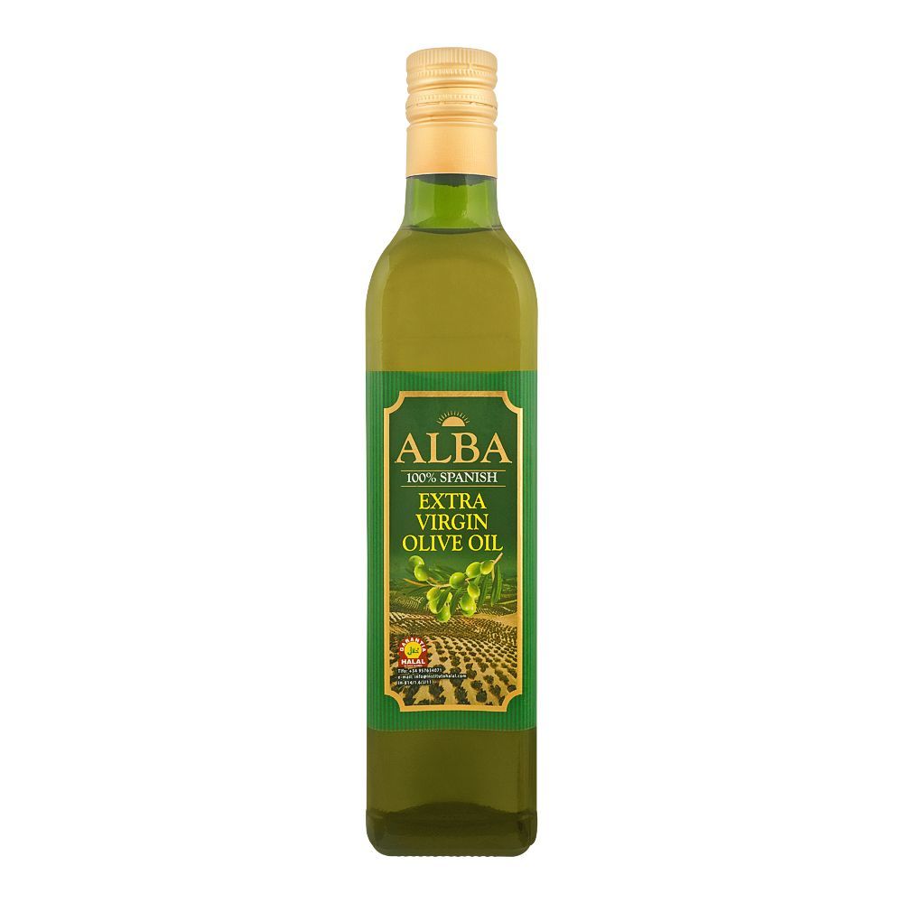 Alba 100% Spanish Extra Virgin Olive Oil, Bottle, 500ml