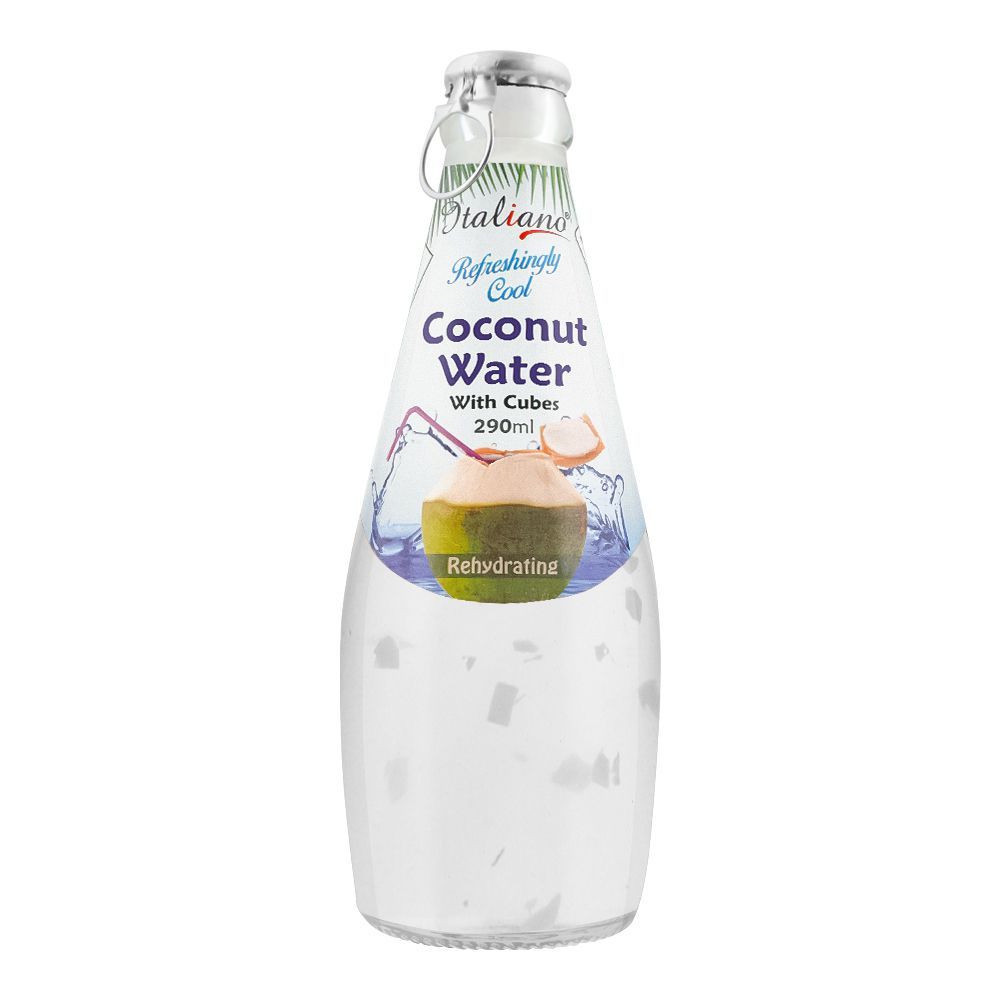 Italiano Rehydrating Coconut Water With Cubes, 290ml