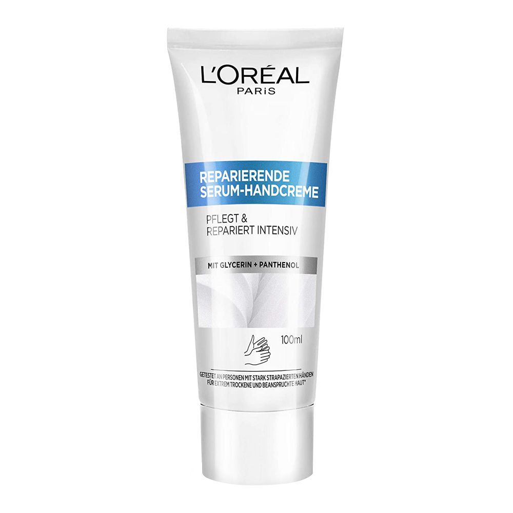 L'Oreal Paris Repairing Serum Hand Creme, Mit Glycerin + Panthenol, 100ml