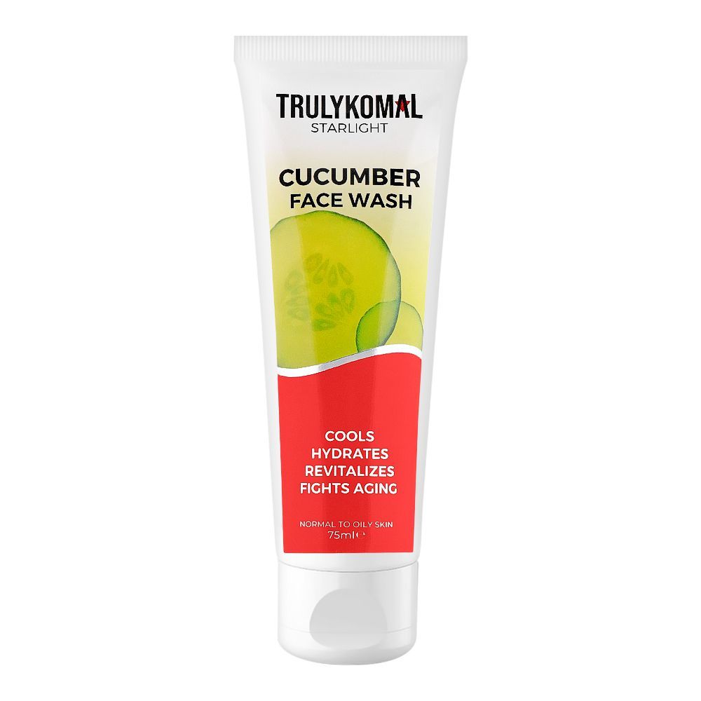 Truly Komal Starlight Cucumber Face Wash, Normal To Oily Skin, 75ml