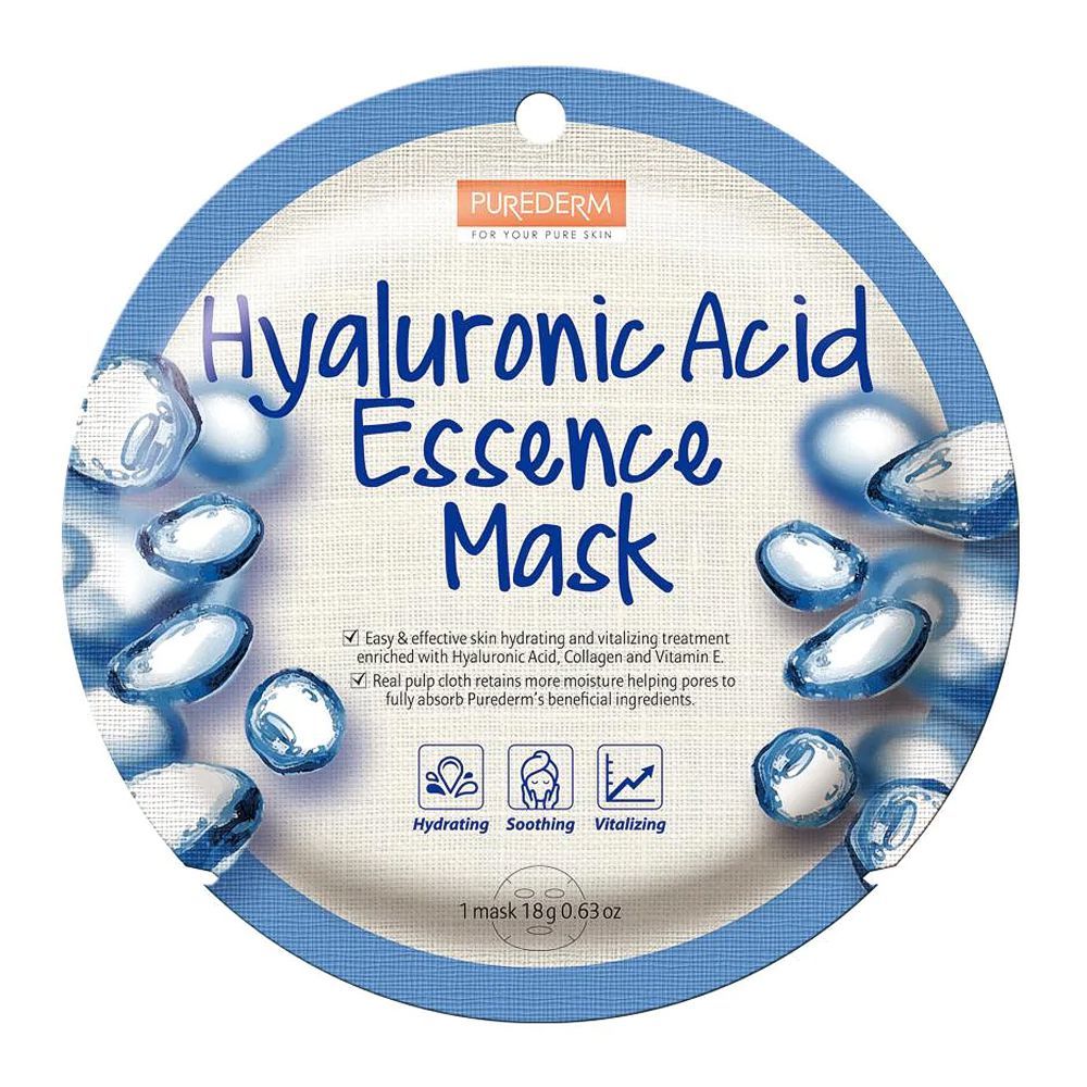 Purederm Hyaluronic Acid Essence Mask, 18g