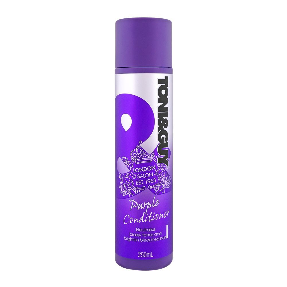 Toni & Guy Neutralise Brassy Tones and Bleached Hair Purple Conditioner, 250ml