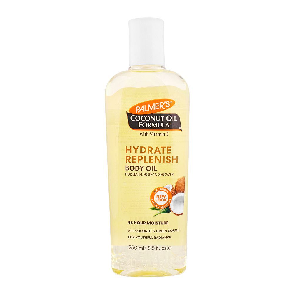 Palmer's Hydrate Replenish Body Oil With Vitamin E, For Bath, Body & Shower, 250ml