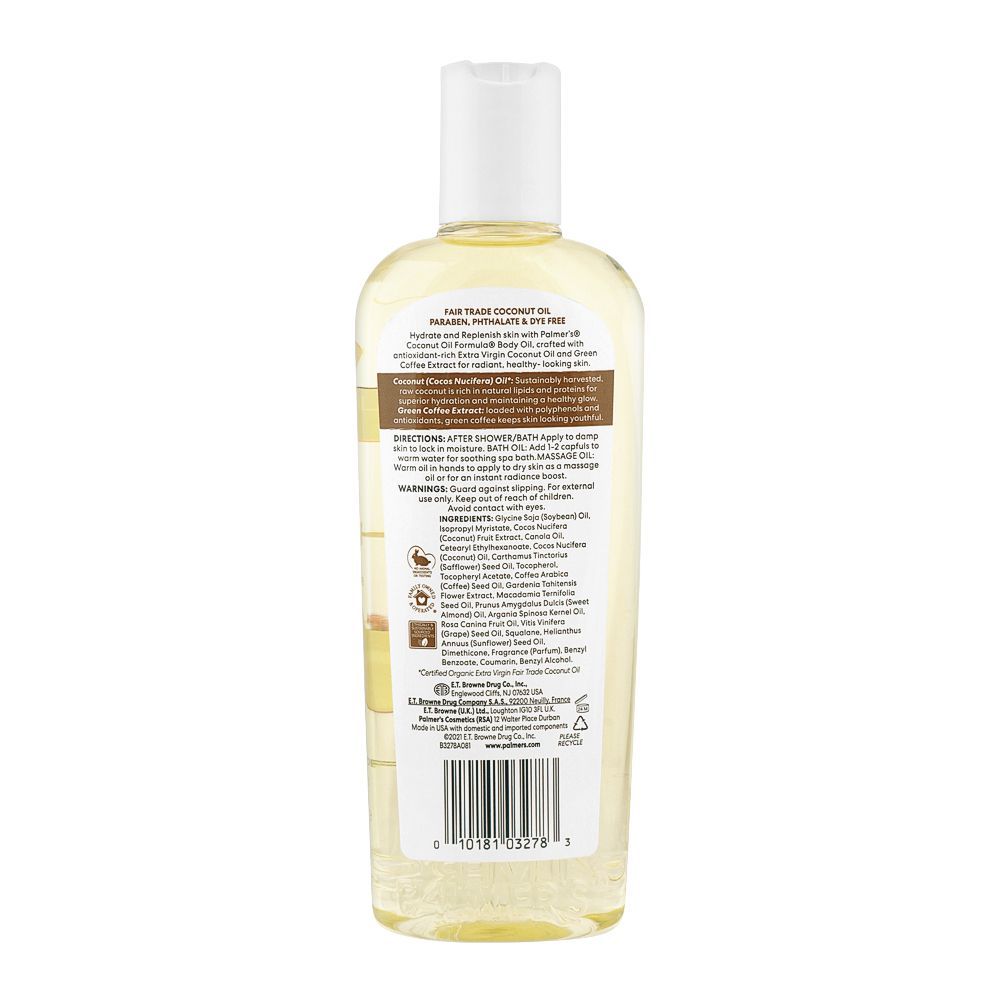 Buy Palmer's Hydrate Replenish Body Oil With Vitamin E, For Bath, Body ...