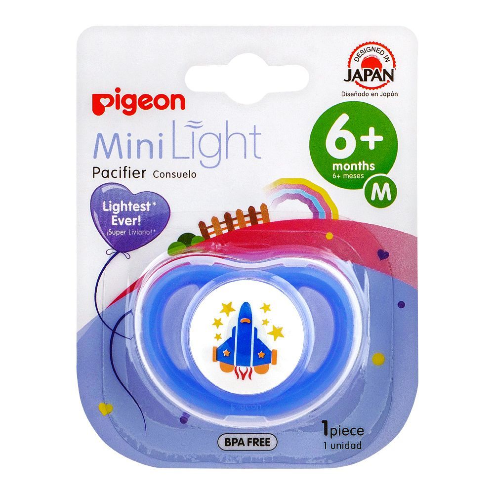 Pigeon Mini Light M Boy 6m+Pacifer Rocket, N78238