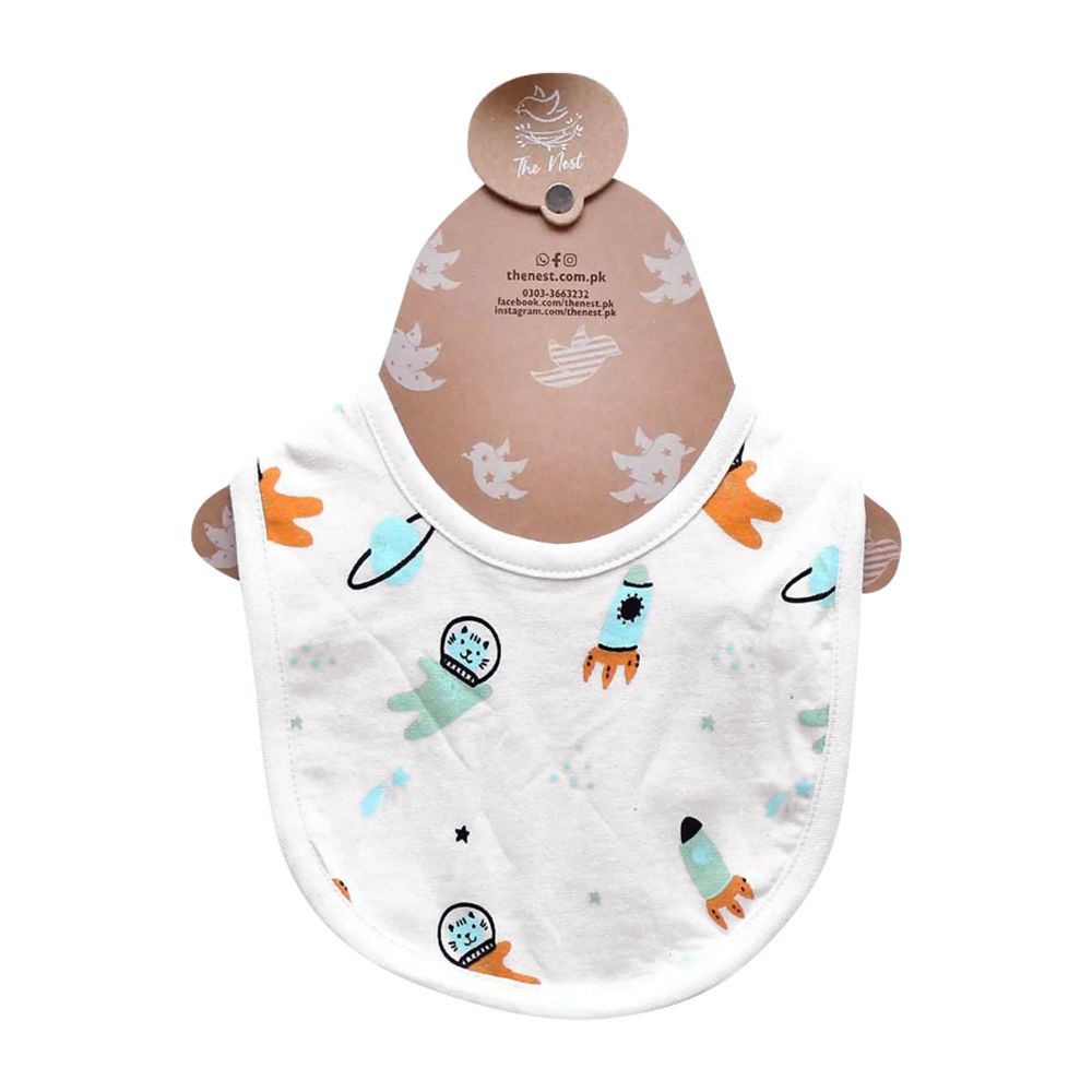 The Nest OFF To The Moon BIB White #7011