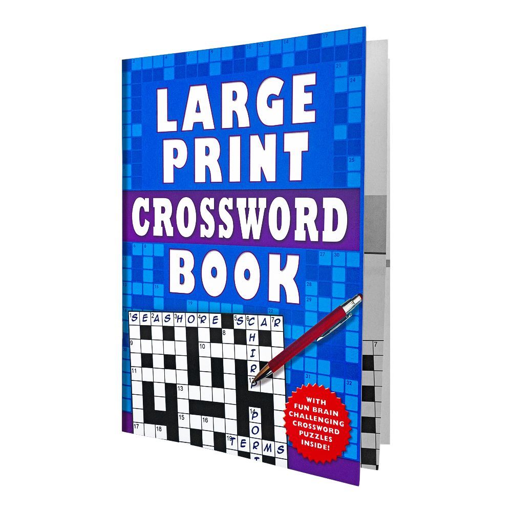 Large Print Cross Word, Book