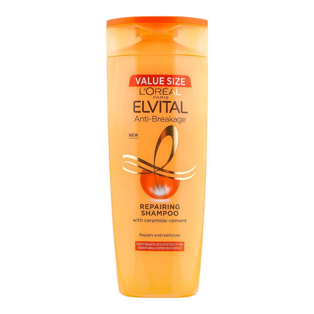 L'Oreal Paris Elvital Anti-Breakage Repairing Shampoo, Repairs & Reinforces, 400ml