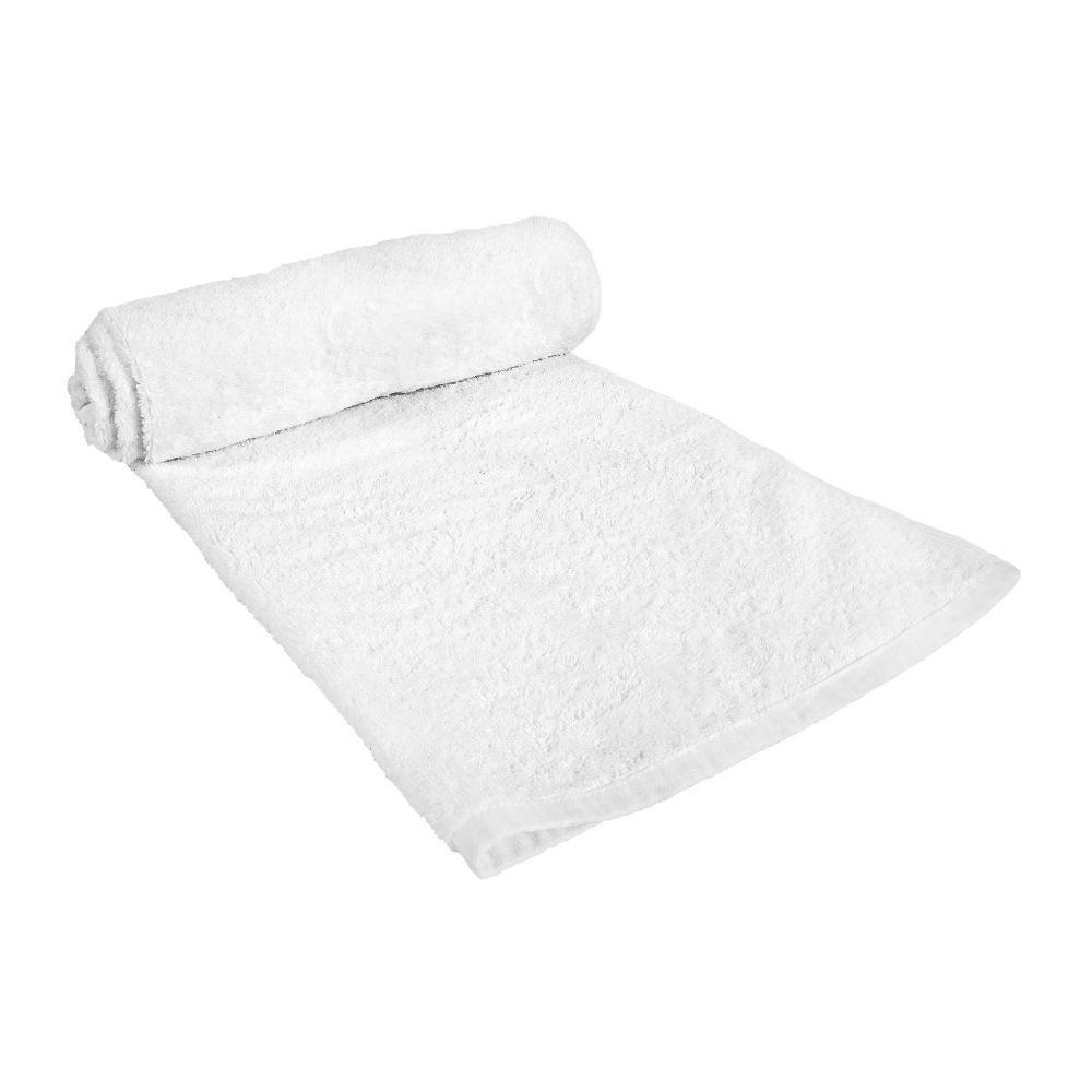 Indus Towel 100% Cotton Ring Bath Towel, 70x140, White