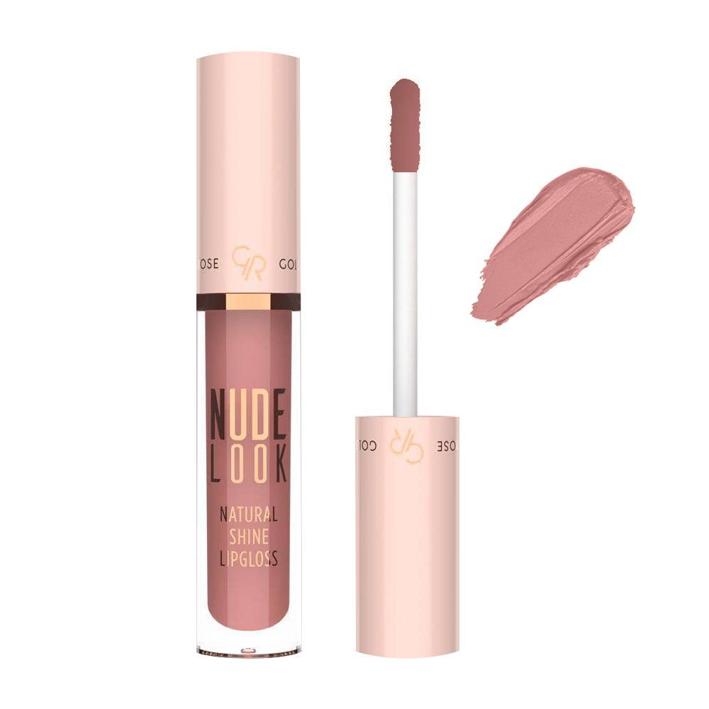 Golden Rose Nude Look Natural Shine Lip Gloss, 01, Nude Delight