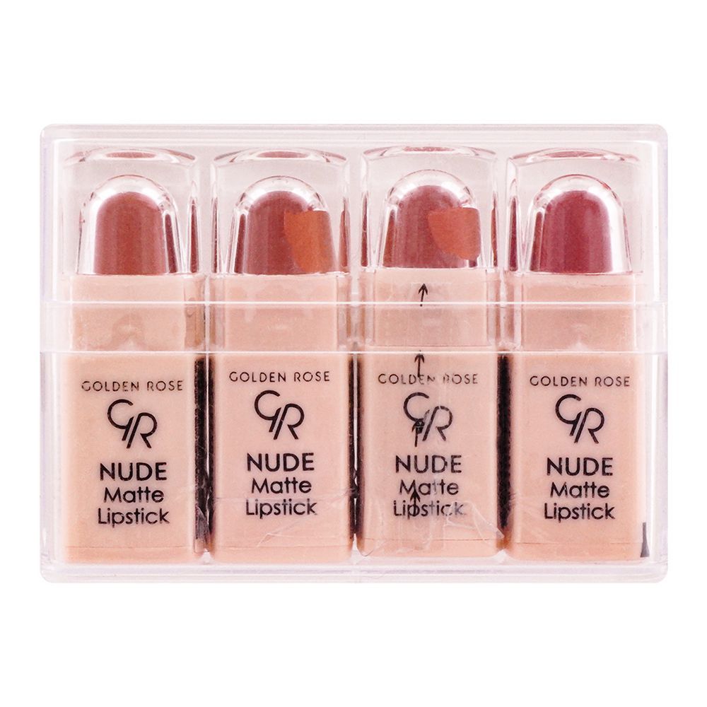 Golden Rose Nude Matte Mini Lipstick 4-Pack